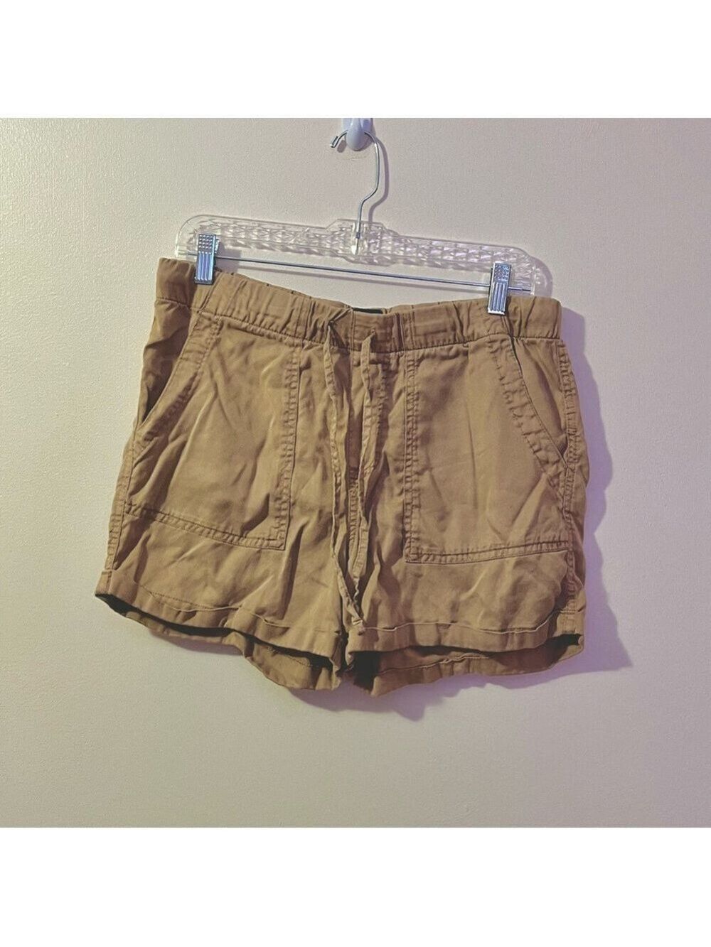 GAP Lyocell Pull On Shorts Bundle Black Khaki Elastic Waist Drawstring S - Picture 2 of 13